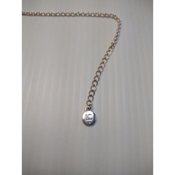 Vintage Liz Claiborne Bib Necklace Daisies Silver Tone Floral Daisy Wedding Date - Picture 5 of 7